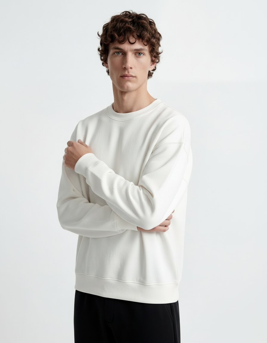 Sweatshirt - Cotton White