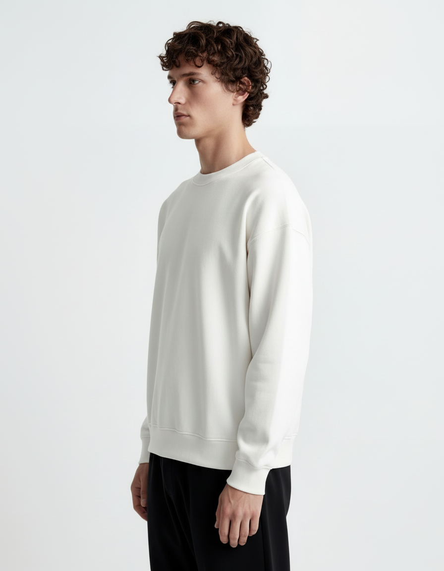 Sweatshirt - Cotton White