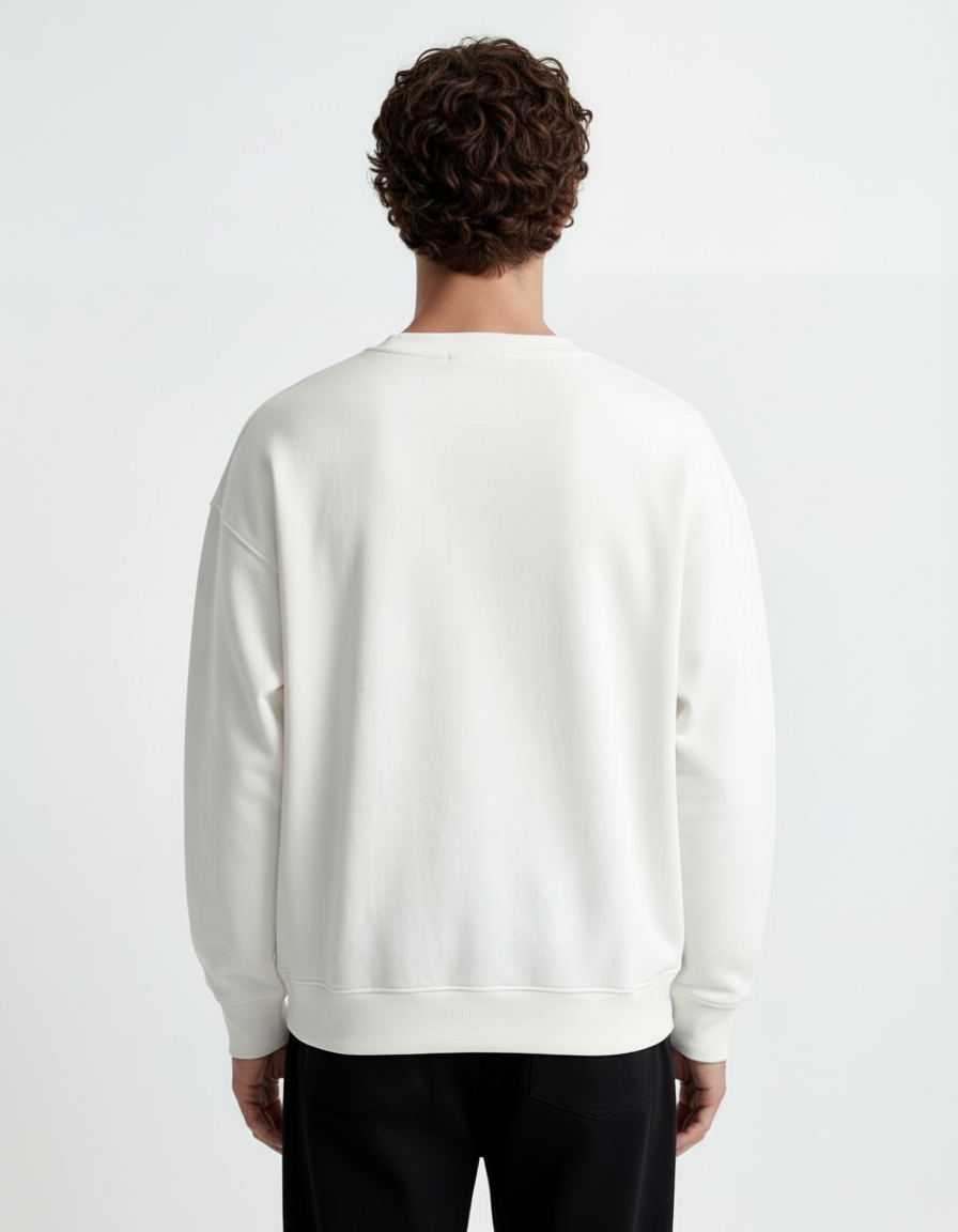 Sweatshirt - Cotton White