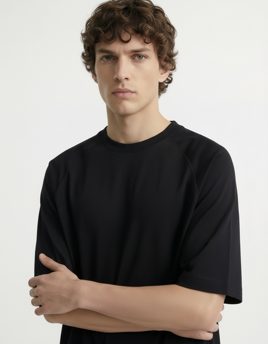 Oversized Tee - Active wear Black