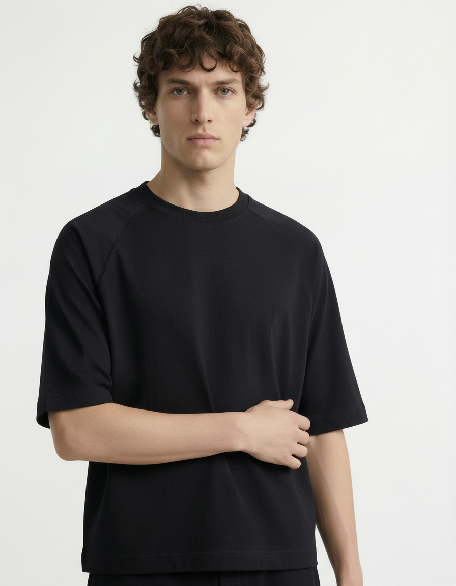 Oversized Tee - Active wear Black