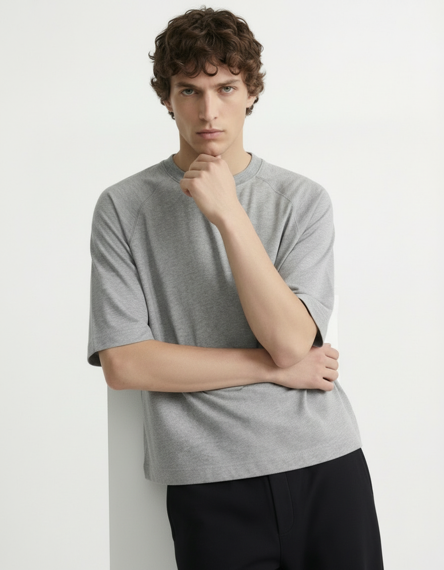 Oversized Tee - Active wear Grey