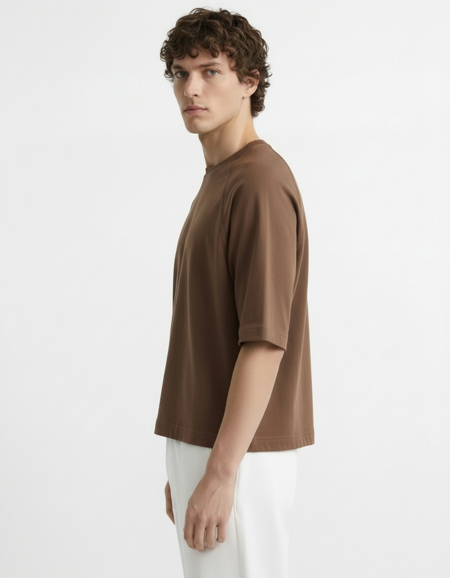Oversized Tee - Active wear Brown