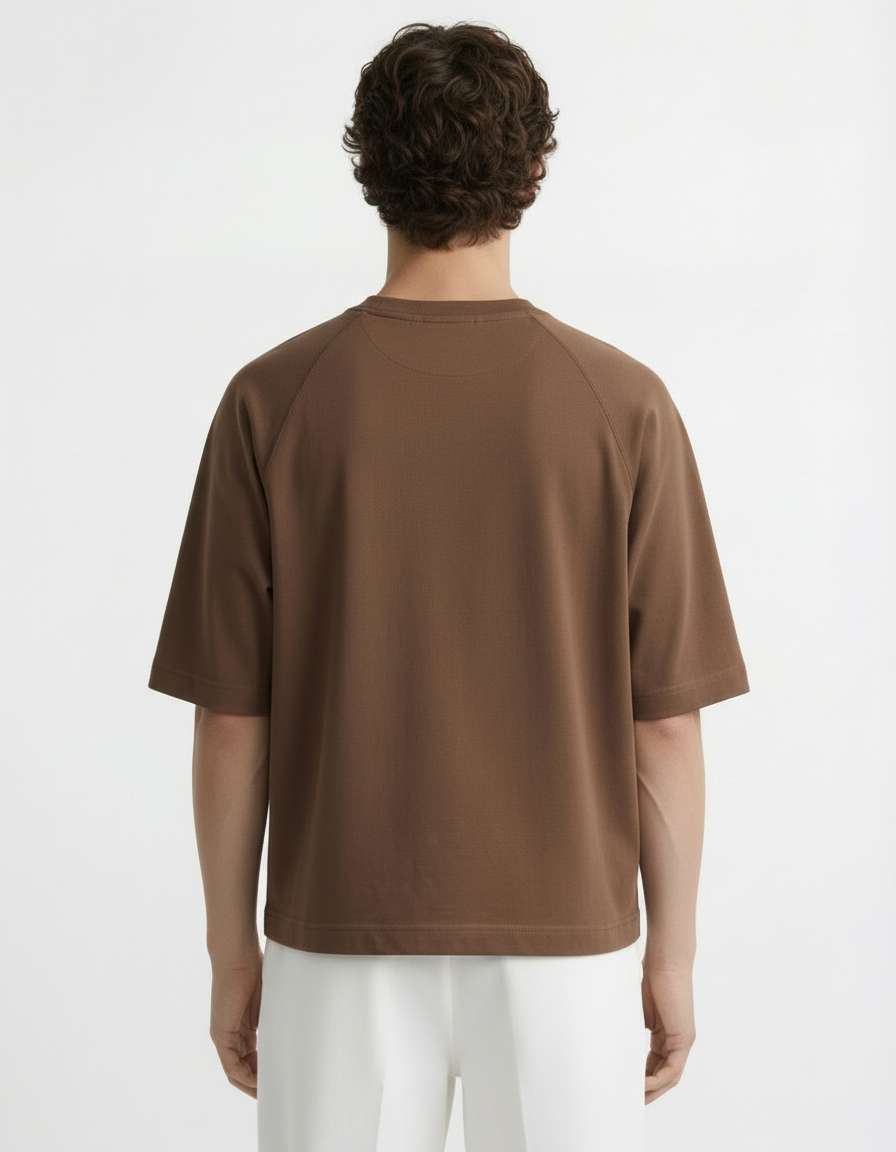 Oversized Tee - Active wear Brown