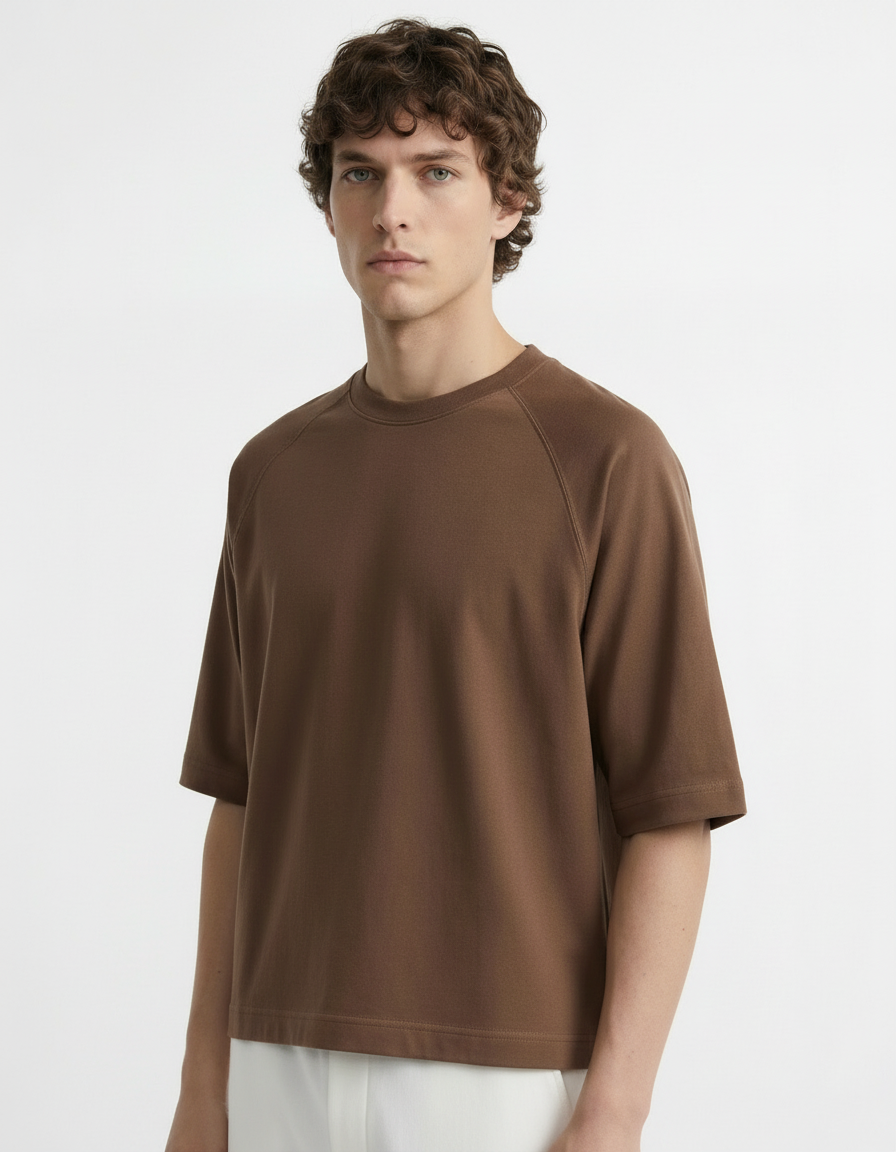 Oversized Tee - Active wear Brown