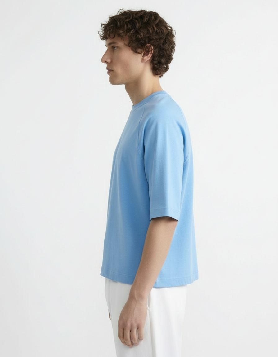 Oversized Tee - Active wear Baby Blue