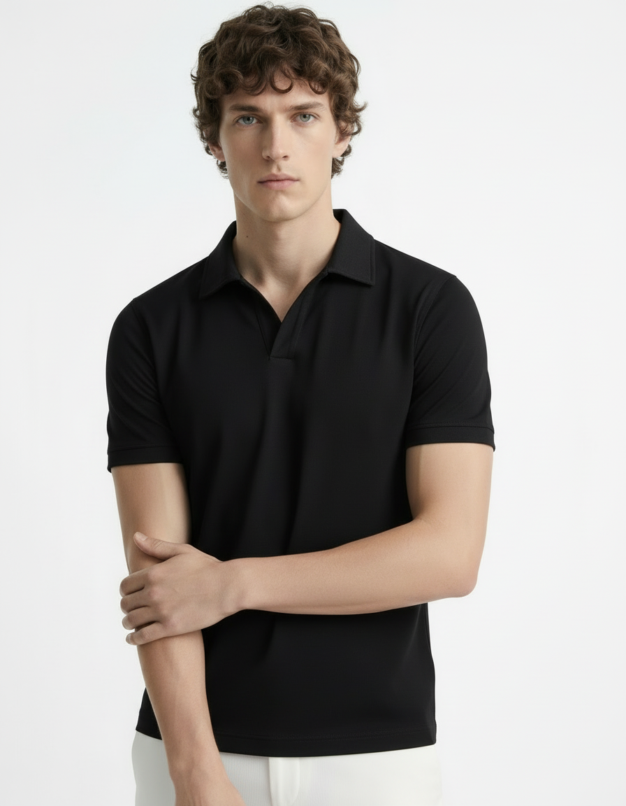 Polo Tee - Black