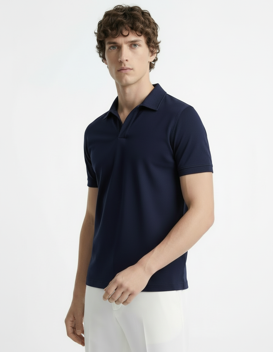 Polo Tee - Blue