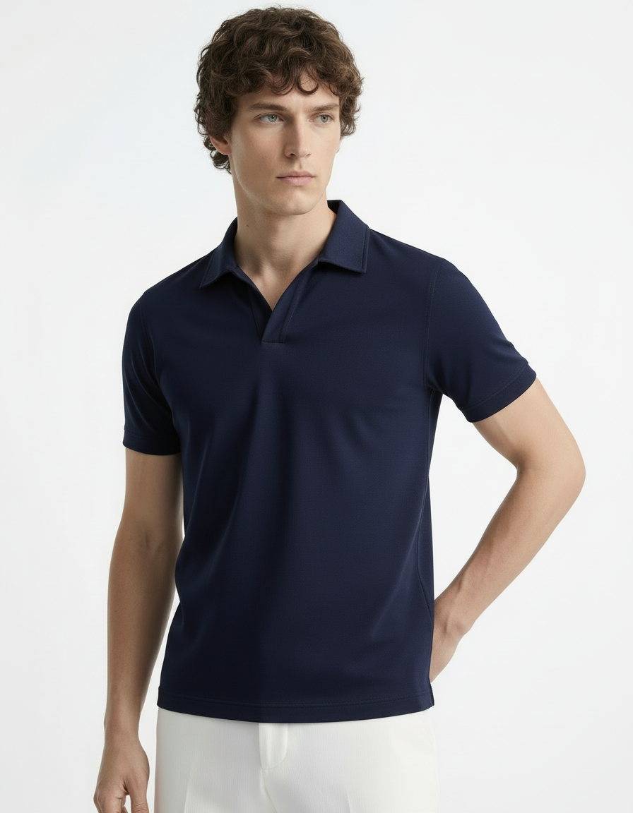 Polo Tee - Blue