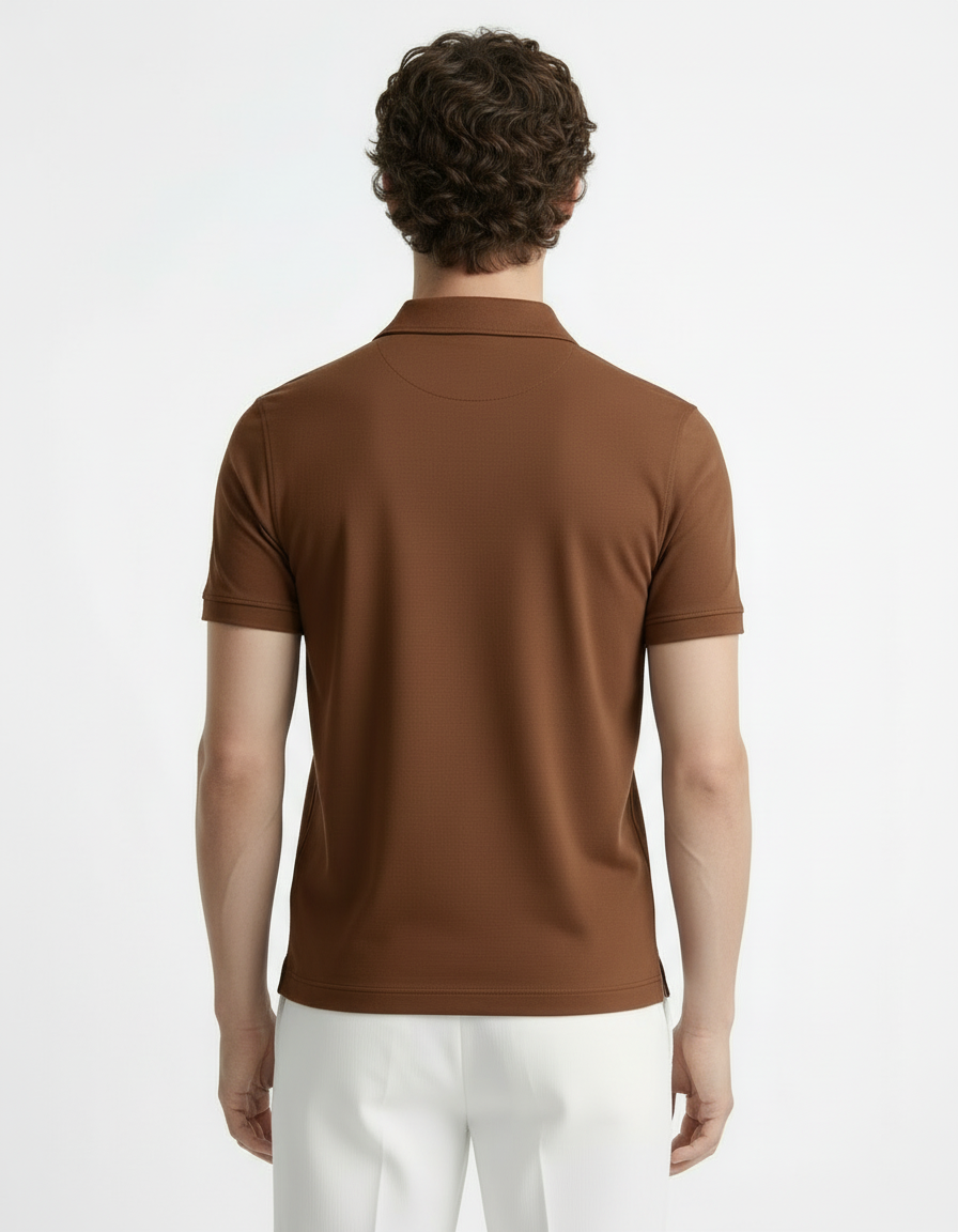 Polo Tee - Brown