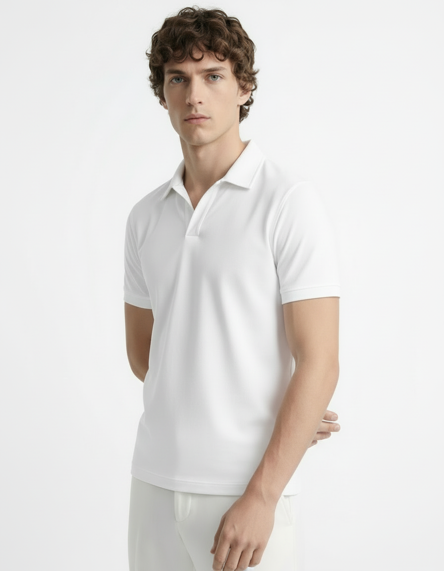 Polo Tee - White