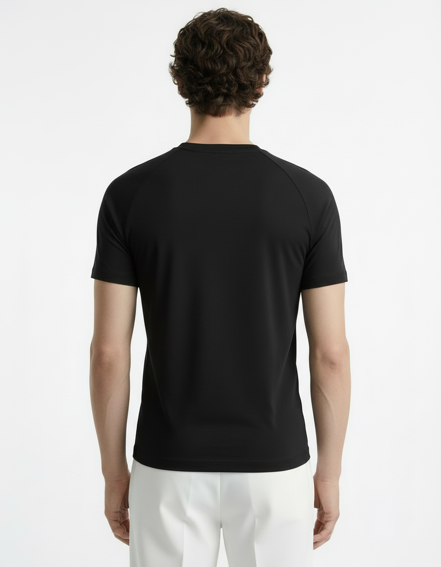 Fitted Tee - Active wear Black