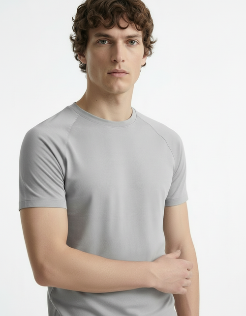 Fitted Tee - Active wear Grey
