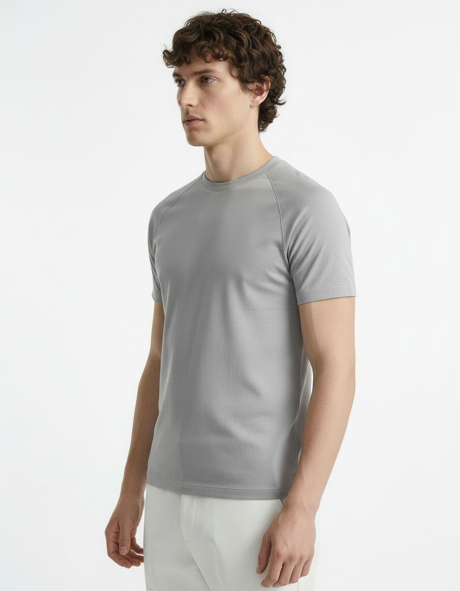 Fitted Tee - Active wear Grey