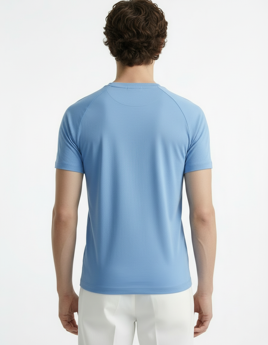 Fitted Tee - Active wear Baby blue