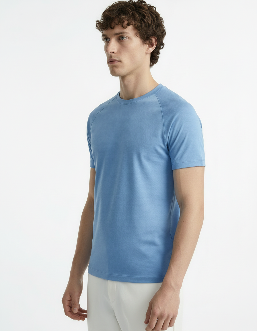 Fitted Tee - Active wear Baby blue