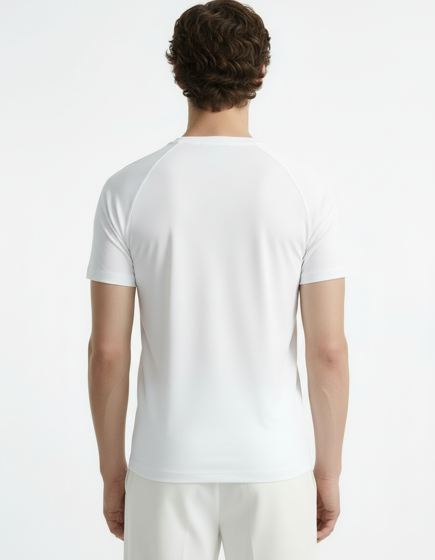 Fitted Tee - Active wear White