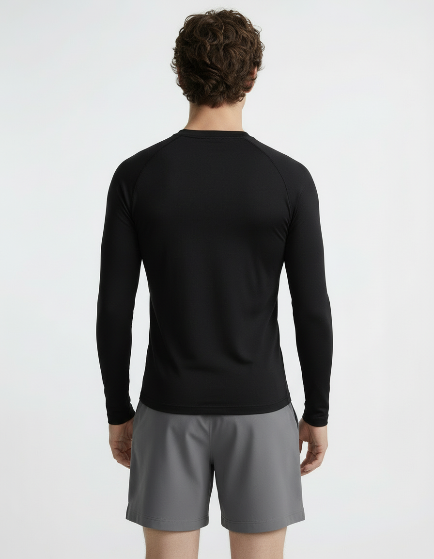 Fitted Tee full sleeve - Active wear Black