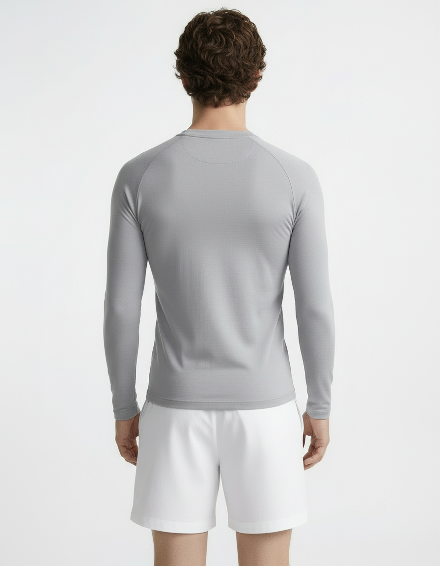 Fitted Tee full sleeve - Active wear Grey