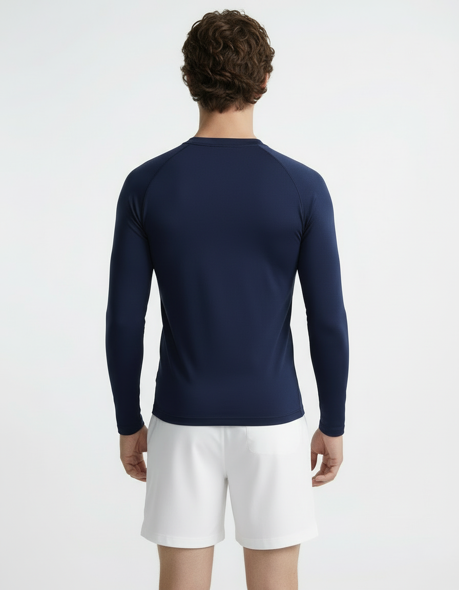Fitted Tee full sleeve - Active wear Blue