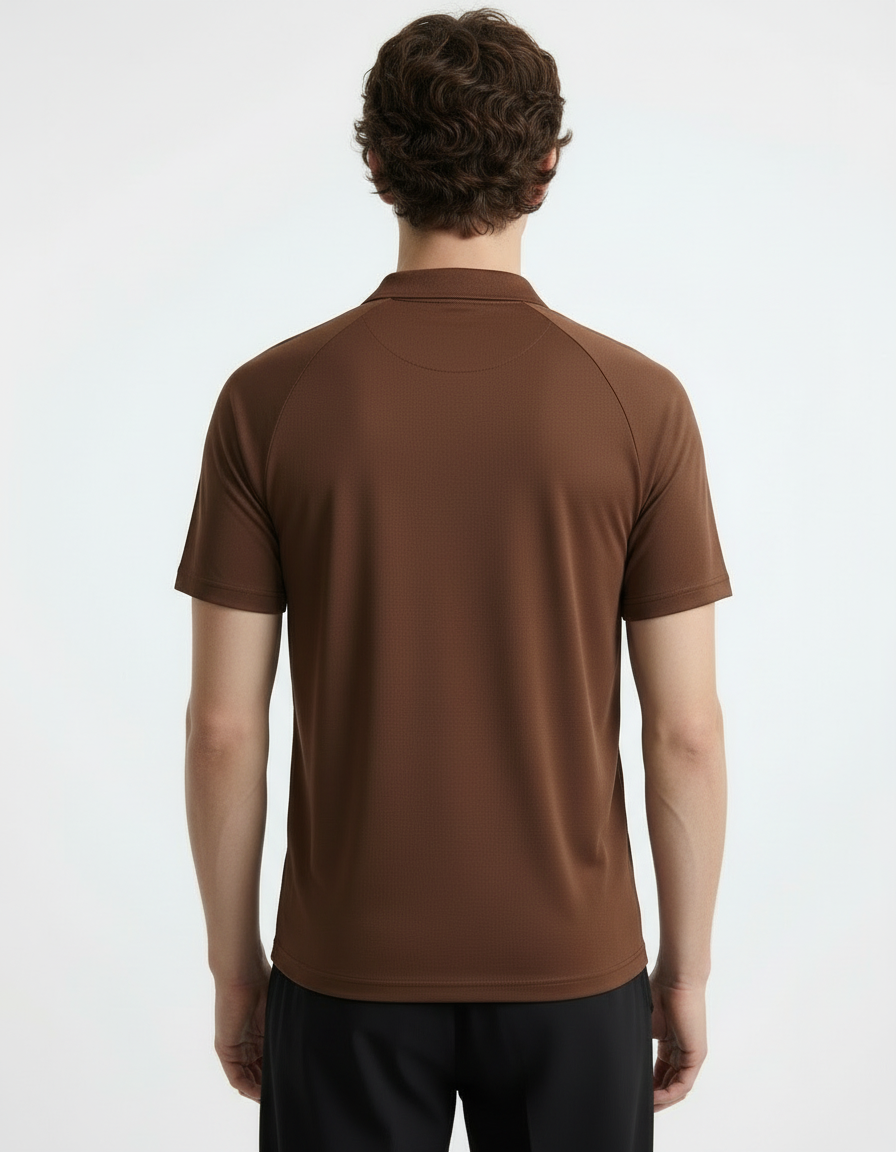 Polo Tee - Active wear Brown