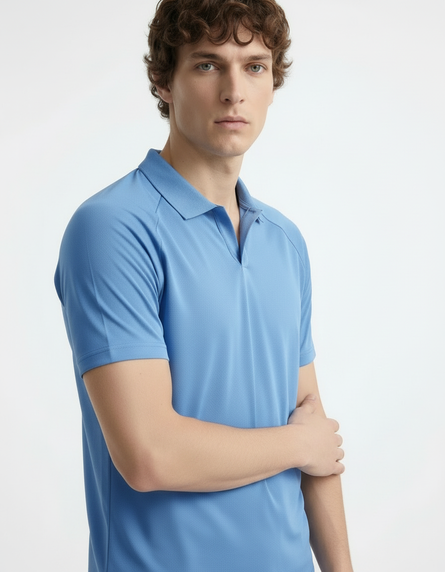 Polo Tee - Active wear Baby Blue