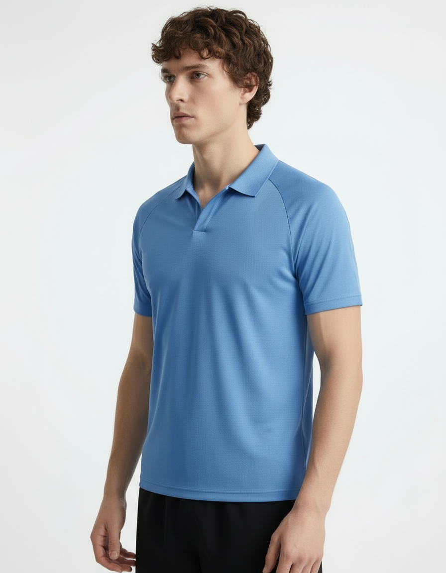 Polo Tee - Active wear Baby Blue