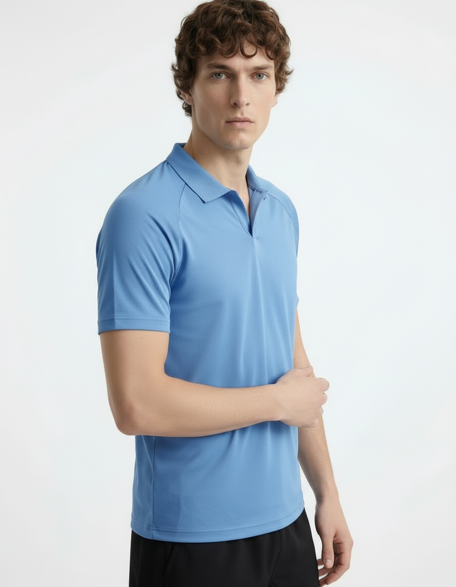 Polo Tee - Active wear Baby Blue