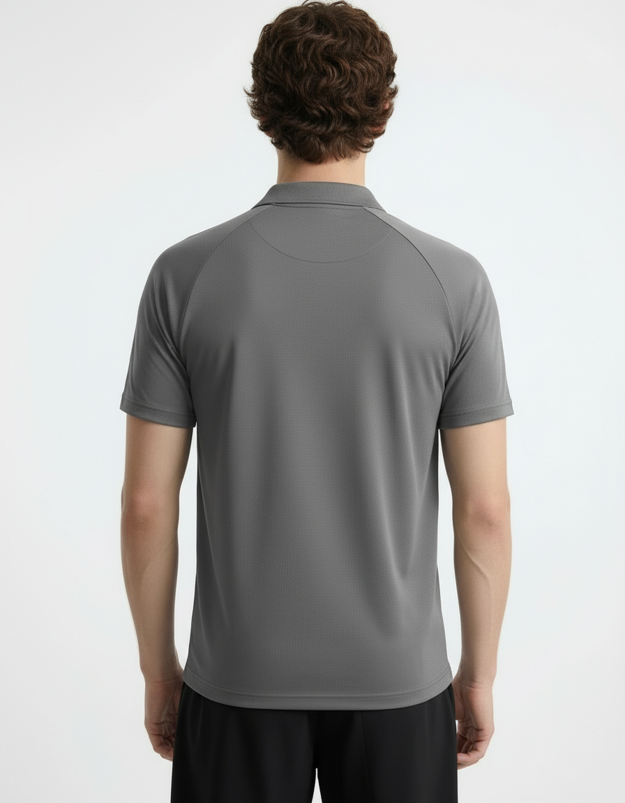 Polo Tee - Active wear Grey