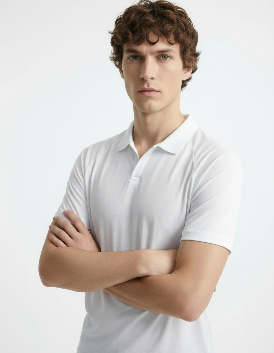 Polo Tee - Active wear White