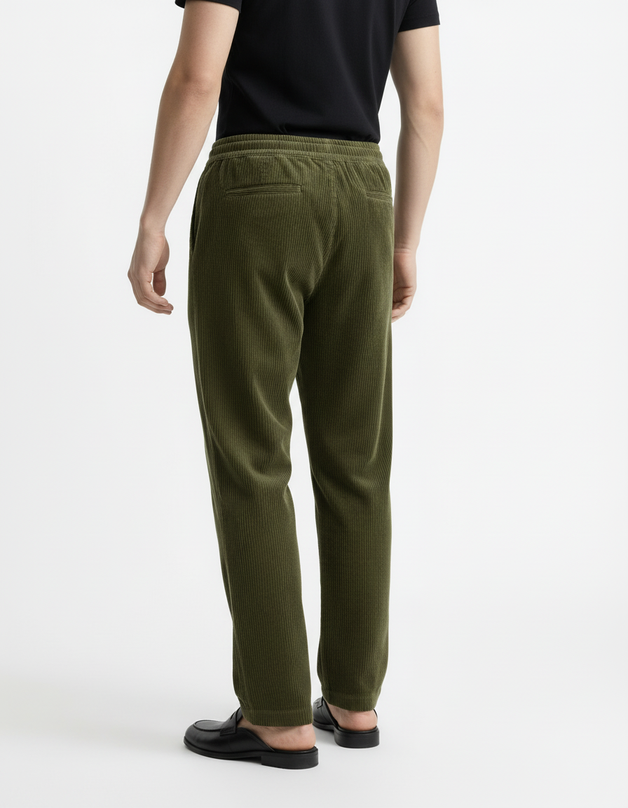 Trouser - Corduroy Olive Green