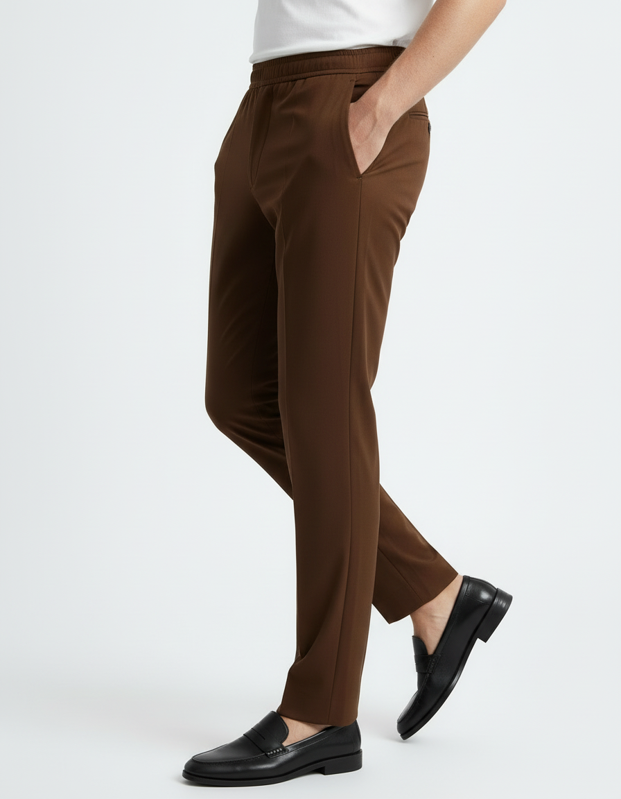Trouser - Fitted Brown