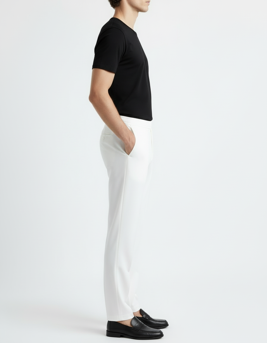 Trouser - Fitted White