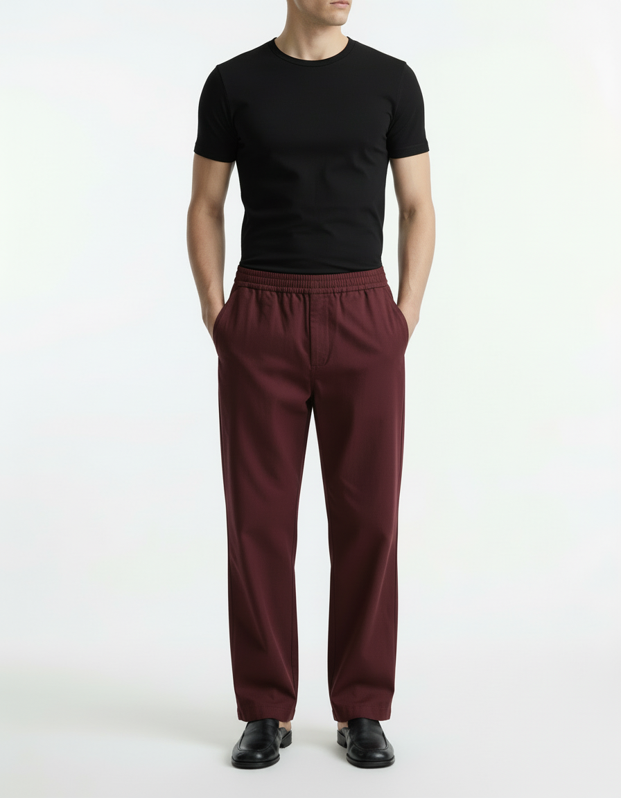 Trouser - Twill Burgundy