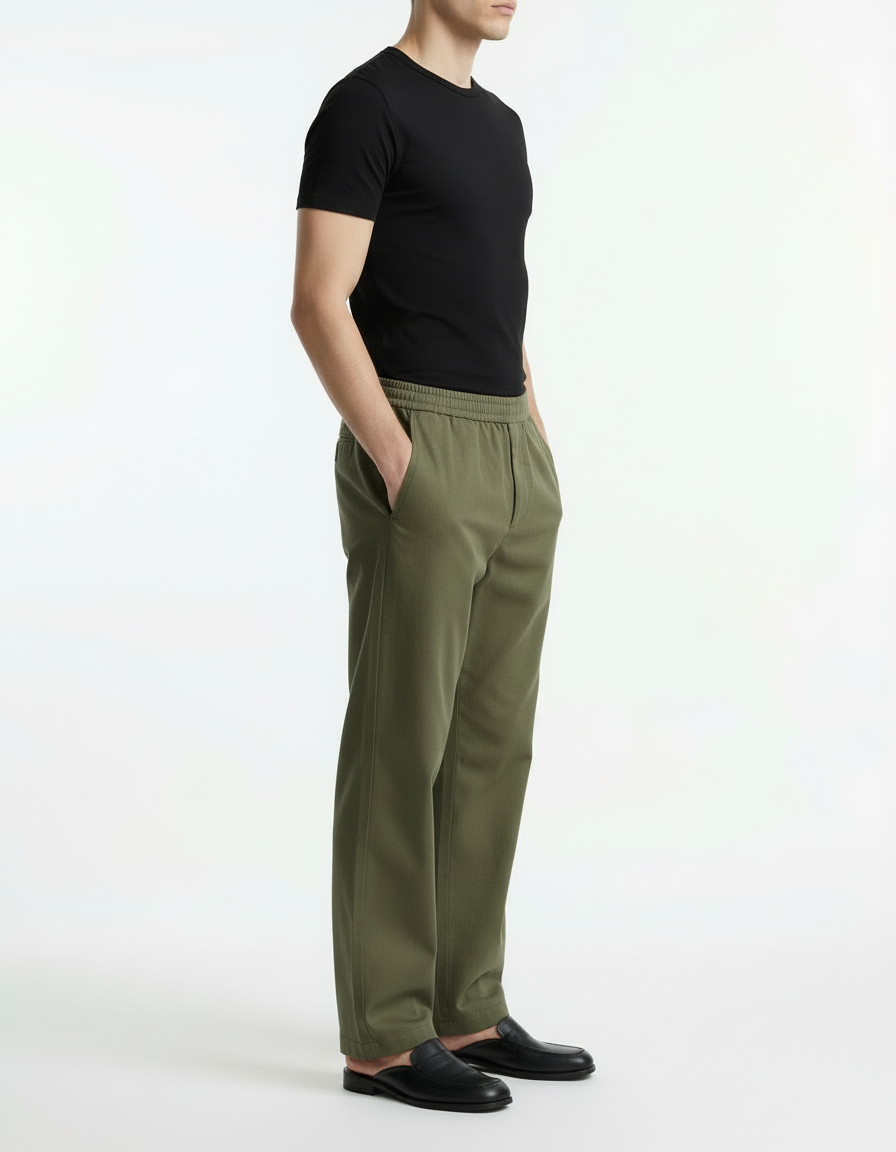 Trouser - Twill Olive Green