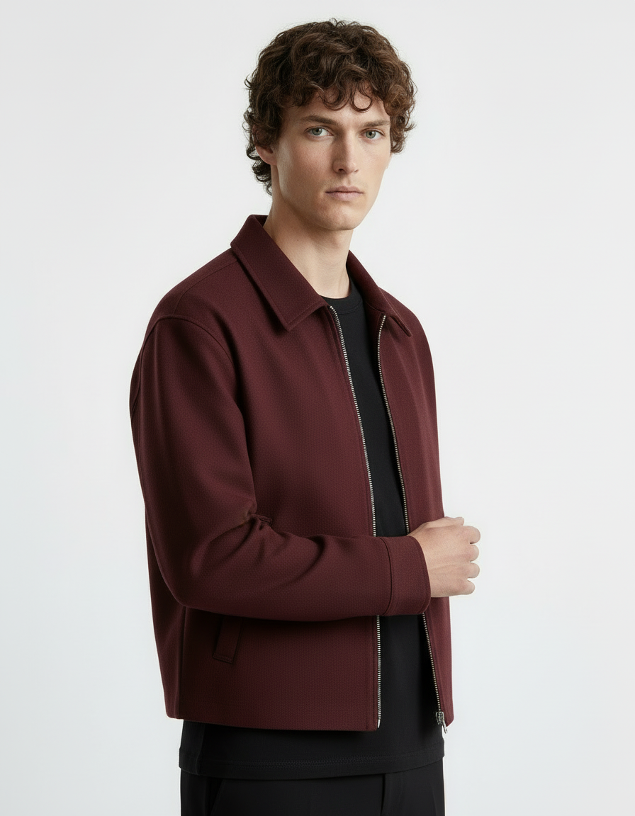 Jacket - Twill Burgundy