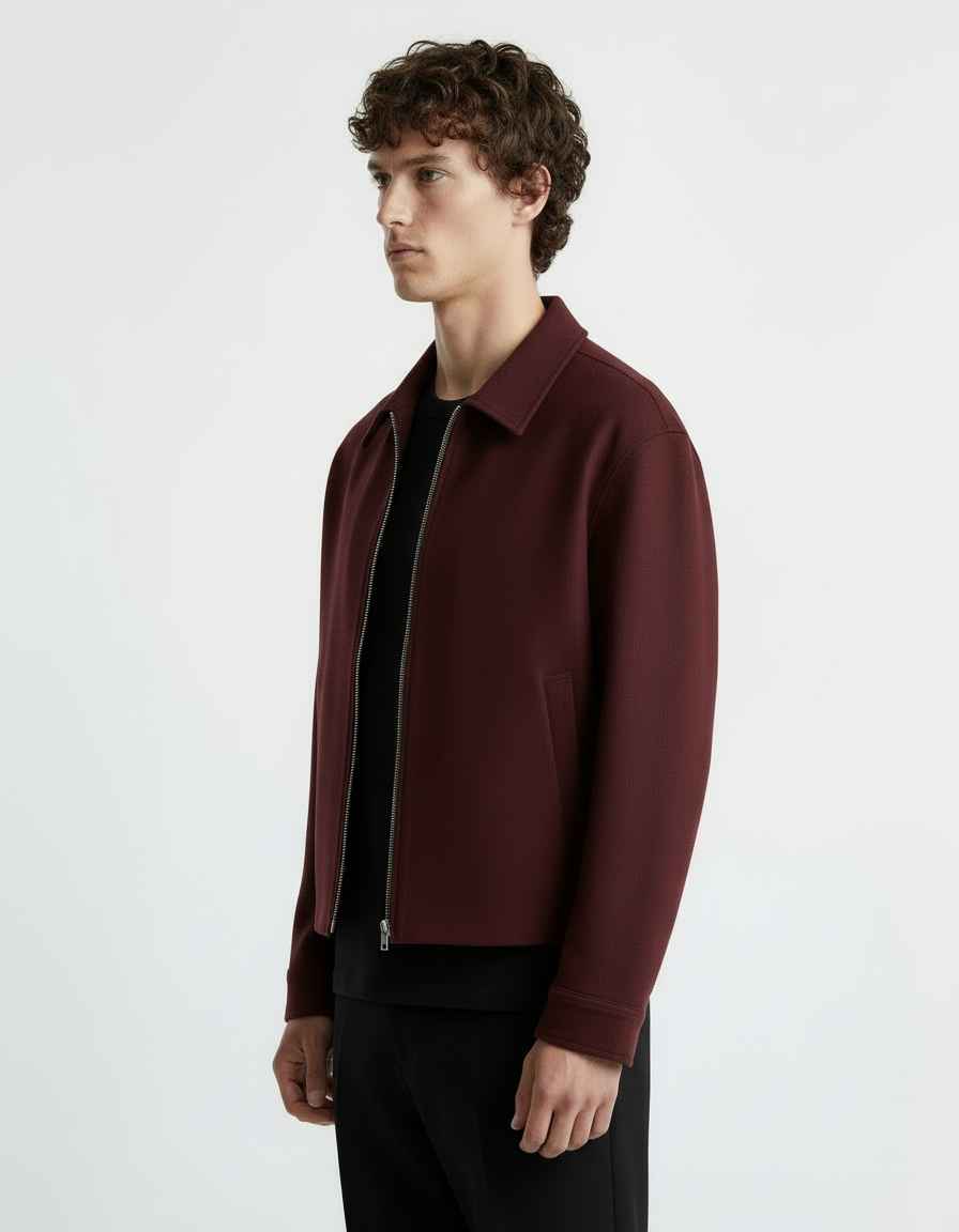 Jacket - Twill Burgundy