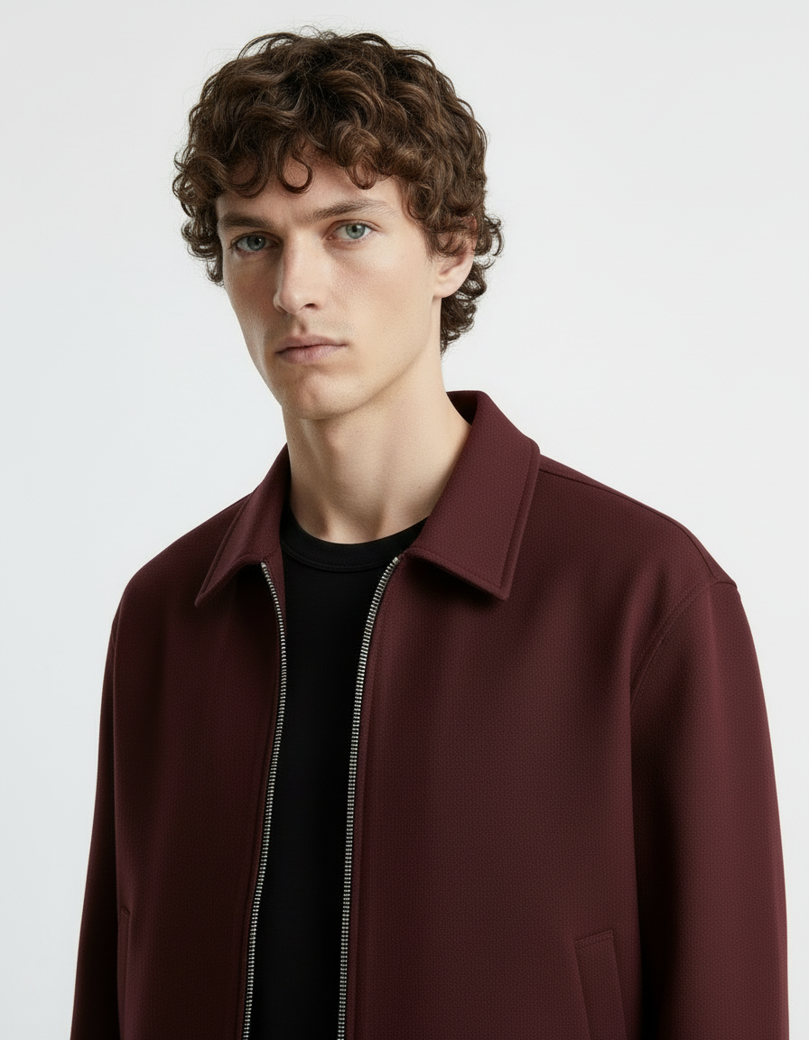 Jacket - Twill Burgundy