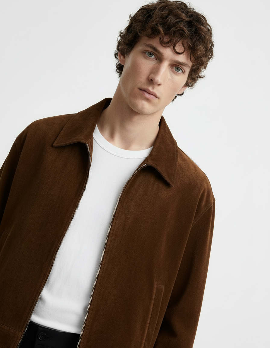 Jacket - Suede brown