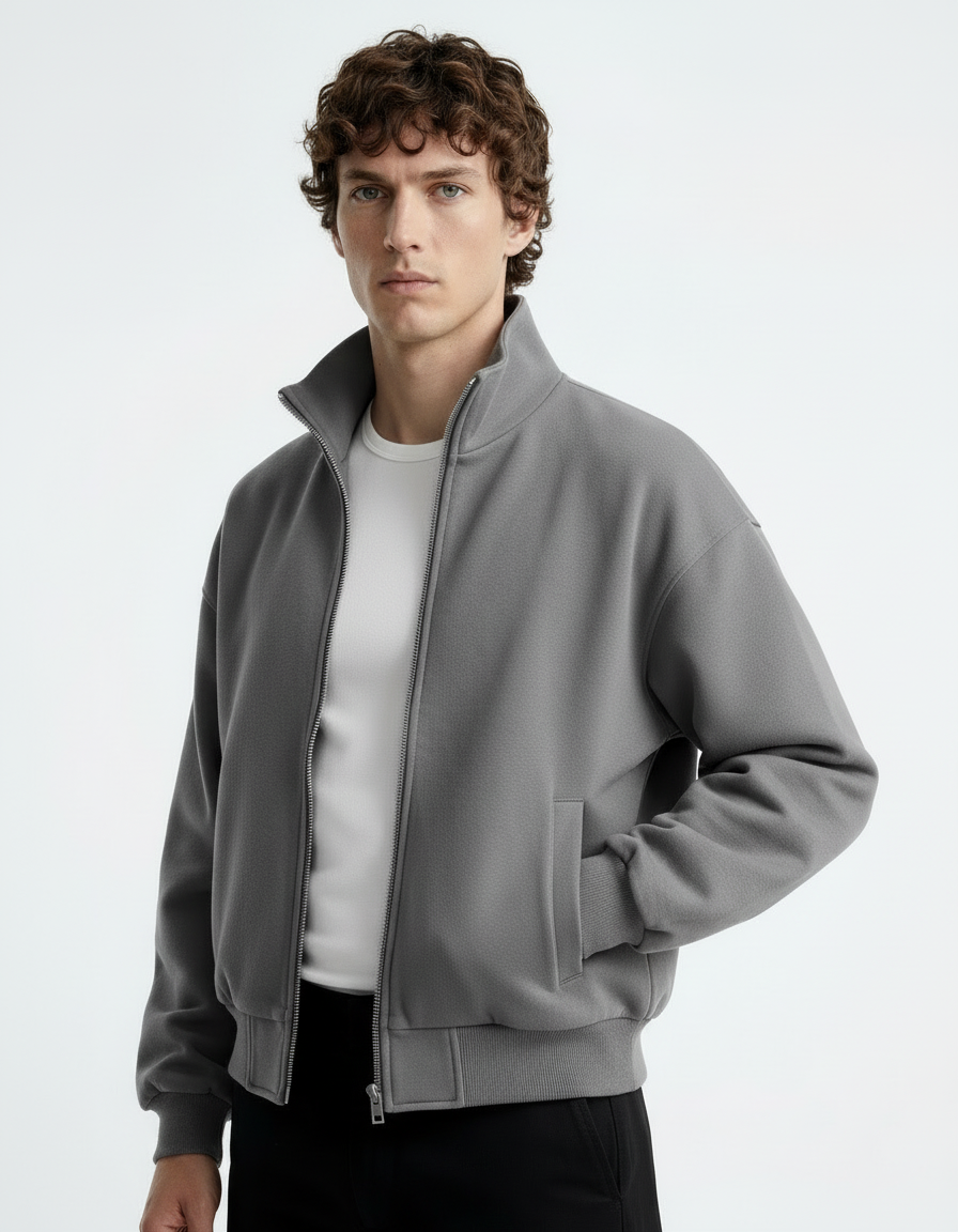 Jacket Funnel Neck - Grey