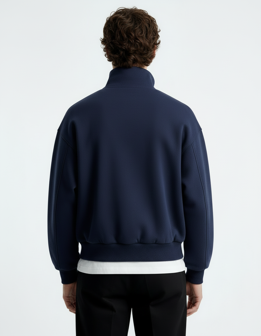 Jacket Funnel Neck - Blue
