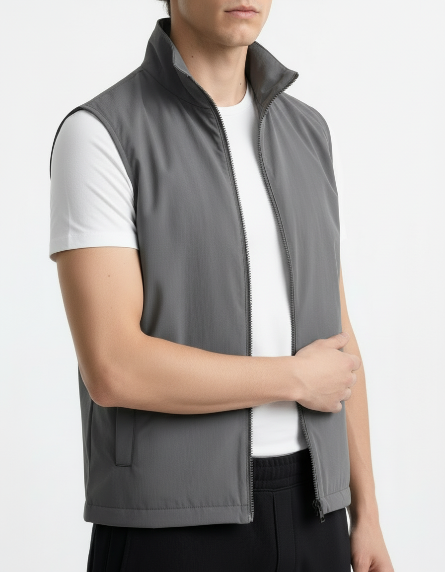 Gilet Jacket - Active wear Grey