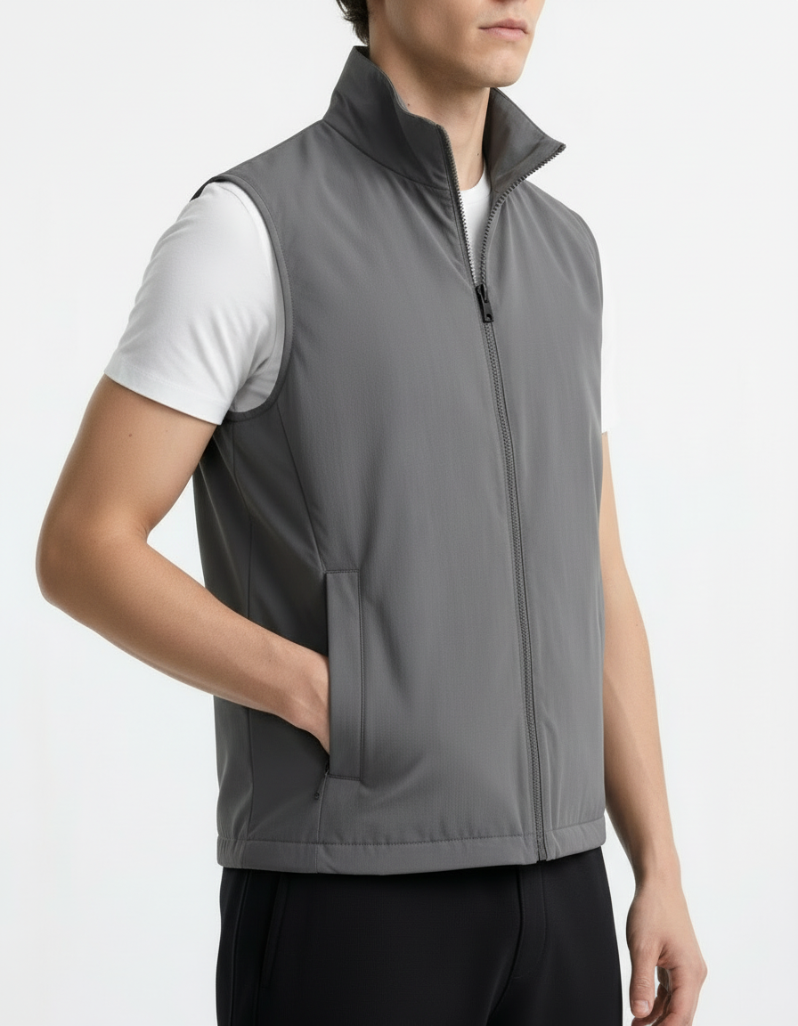 Gilet Jacket - Active wear Grey