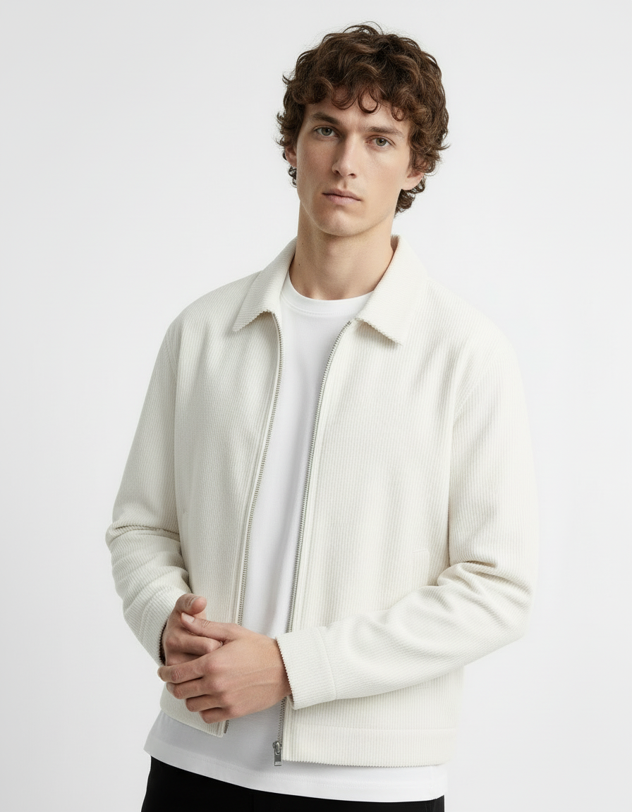 Jacket - Corduroy White