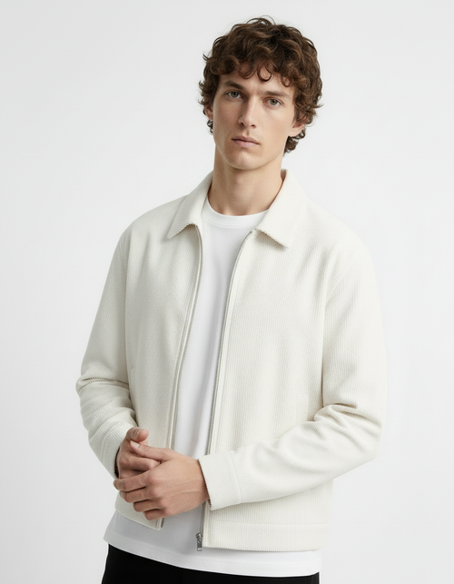 Jacket - Corduroy White