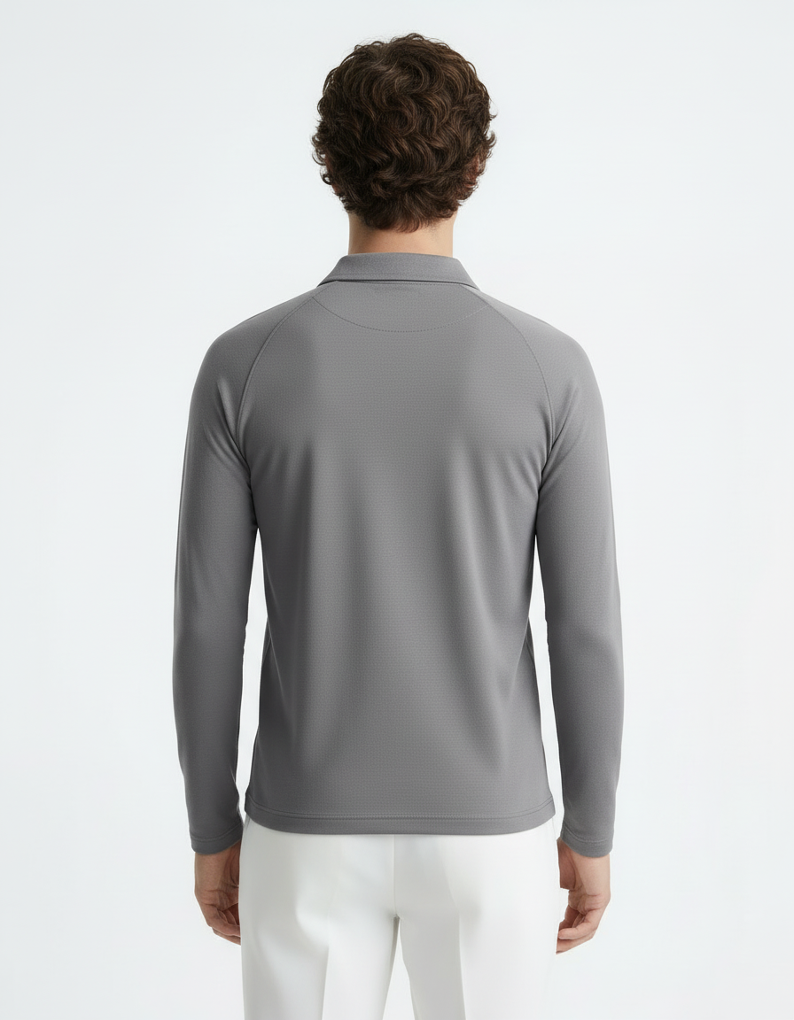 Polo Tee full sleeve - Active wear Taupe