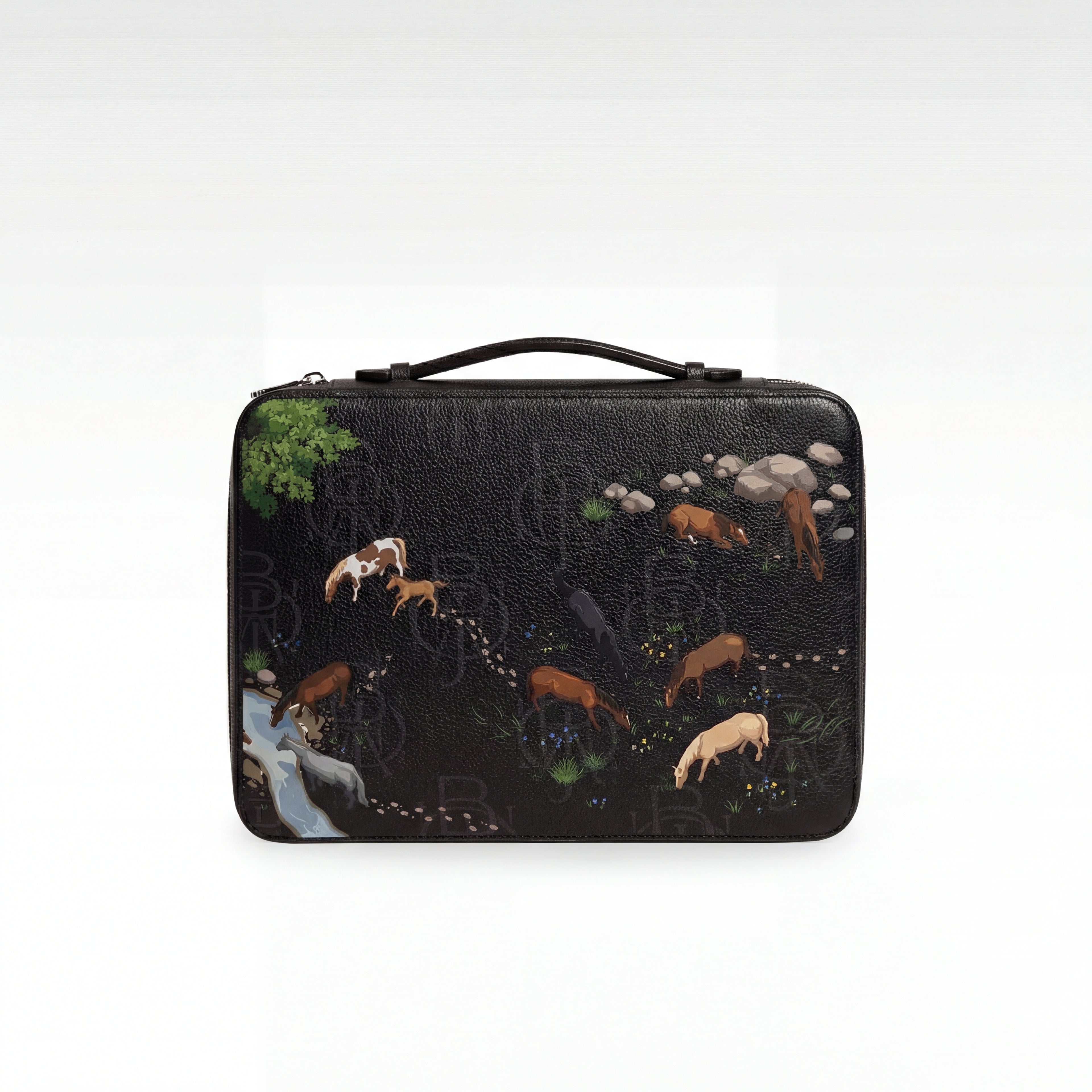 Brief Case - Grazing Horse